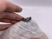 Blue Ornate Sterling Silver Banded Ring — CityTrenz Boutique