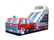 18' Fire Truck Inflatable Slide