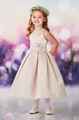218356 Joan Calabrese Blush Flower Girl Dress SAMPLE SIZE 4