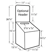 11 1/8” Ballot Box Display