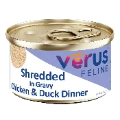 VēRUS Feline Shredded in Gravy Chicken & Duck Dinner