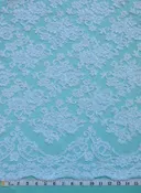 Alencon Lace, Flower Design Allover, Scallop Edge, 54″ wide, White