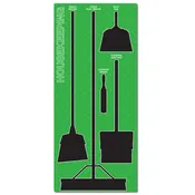 5S Lean Houskeeping Organizational Shadow Board with Hanging Hardware (30 in x 68 in)