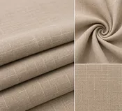 Linen Fabric – Natural Taupe Texture