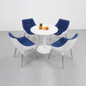 5-Piece Modern Tulip Design Dining Table Chair - FOH-OLDTC-001 | Restaurant Furniture