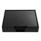 10 Seat Black Leatherette Conference Room Set, 17 x 14 Size Pads