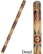Bamboo Didgeridoo with Sun and Flames