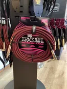 Ernie Ball Black/Red 25FT 1/4inch Cable