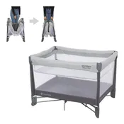 Comet Quick-Fold Playard with Hanging Bassinet in Desert Grey (Walmart Exclusive)