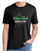 2026 ClearFork Wrestling-Heathered Gray Tee