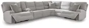 Acklen Place 7-Piece Power Sectional Reclining Sofa with Storage Console