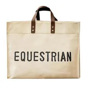 Equestrian Canvas Tote