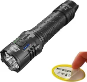Nitecore P27iX 5000 Lumen Tactical Flashlight, USB-C Rechargeable, Dual Switch Custom Controls,