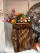 26" Autumn Basket with Faux Florals