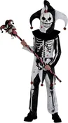 Amscan Menacing Jester Costume, Child Large 12-14 (8409653)