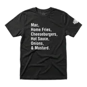 108 Stitches Garbage Plate Ingredients Tee