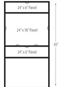 Angle Iron Frame With Double Slot For 6×24 Riders