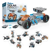 12-in-1 Solar Robot Kit Building Toys with Solar Panel & Battery Power