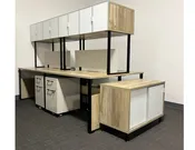 4-Person Workstation with Storage - OFW - Office Furniture Warehouse Long Island