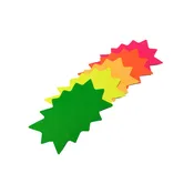 Fluorescent Oval Starburst Signs - 3 Sizes Available