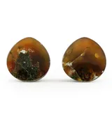 1 & 1/8" (28mm) Timor Agate Teardrop Double Flare Plugs Version 2