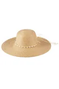 Braided Pearl Band Floppy Sun Hat