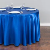 108 in. Round Satin Tablecloth (14 Colors)