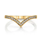 14K 0.14cttw VS White Diamond Wonder Ring