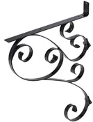 135 Iron Mailbox Bracket – Black