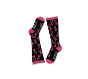 Klogs Women’s Compression Socks Ribbons Black Pink