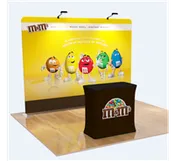 10′ FLAT STRAIGHT WALL TENSION FABRIC DISPLAY