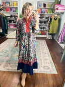 A Season Remembered Floral Tiered Dress