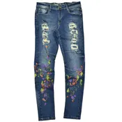 8IGTHT DSTRKT MOTO PAINT JEANS - DF0726