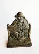VINTAGE IRON BOOKEND, FISHERMAN — Mate Gallery