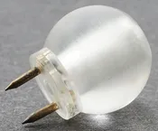 12v Clear frosted pin-in ceiling globe