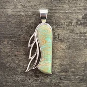 Boulder Variscite Pendant