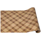 Autumn Plaid Paper Runner