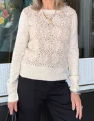 DYLAN  THEA CROCHET SWEATER