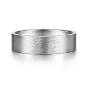 6mm Wedding Band in Horizontal Brush Finish