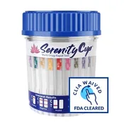 12 Panel Drug Test (120ml)Detects PCP, OXY, COC, METH, OPI & More  CLIA Waived & FDA Approved, Serenity Click Cup, As low as $1.69