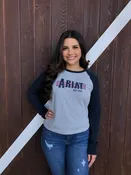ARIAT – Ariat Women Real Graphic Tee ( Navy / Heather )