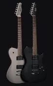 CORT Meta Series MBM-1 Matthew Bellamy Signature Guitar – Silver & Black