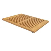 ASTA FURNITUREPRODUCTSTB-824R  SOLID TEAK BATHROOM FLOOR MAT, 24x16