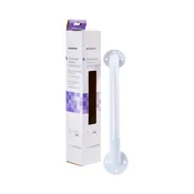 12″ White Metal Grab Bar
