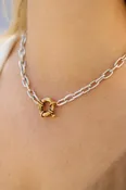 18" Jenny Necklace in Mixed Metals