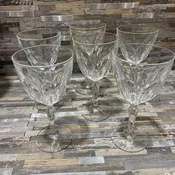 Arques France 6pc Set Water / Wine Goblets ACCESSORIES 3.5wX7h