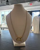 Gold Horse Bit Necklace