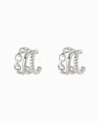 3-Line Hoop Earrings