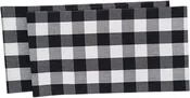 13" x 72" Black and White Table Runner