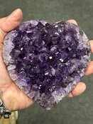 Amethyst Large Heart from Uruguay (#1021)